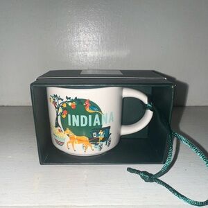 Starbucks Indiana 2oz Ornament Mug